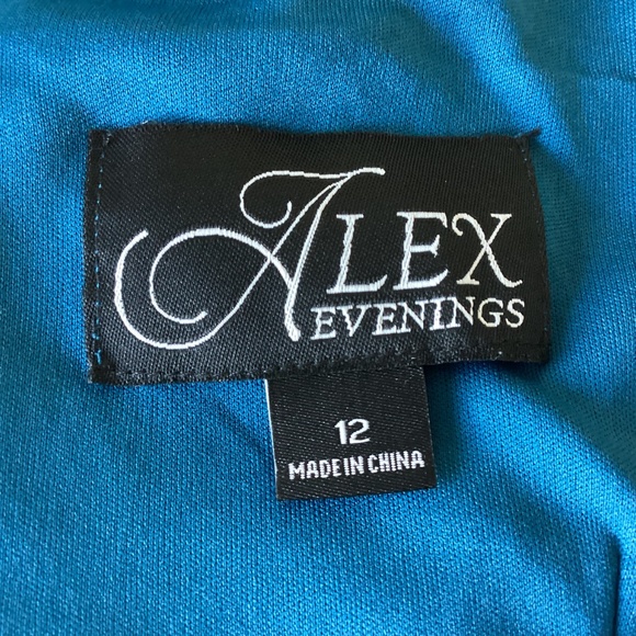 Alex Evenings Slit Sleeve Sequin Cocktail Sheath Dress, size 12 - Picture 13 of 13